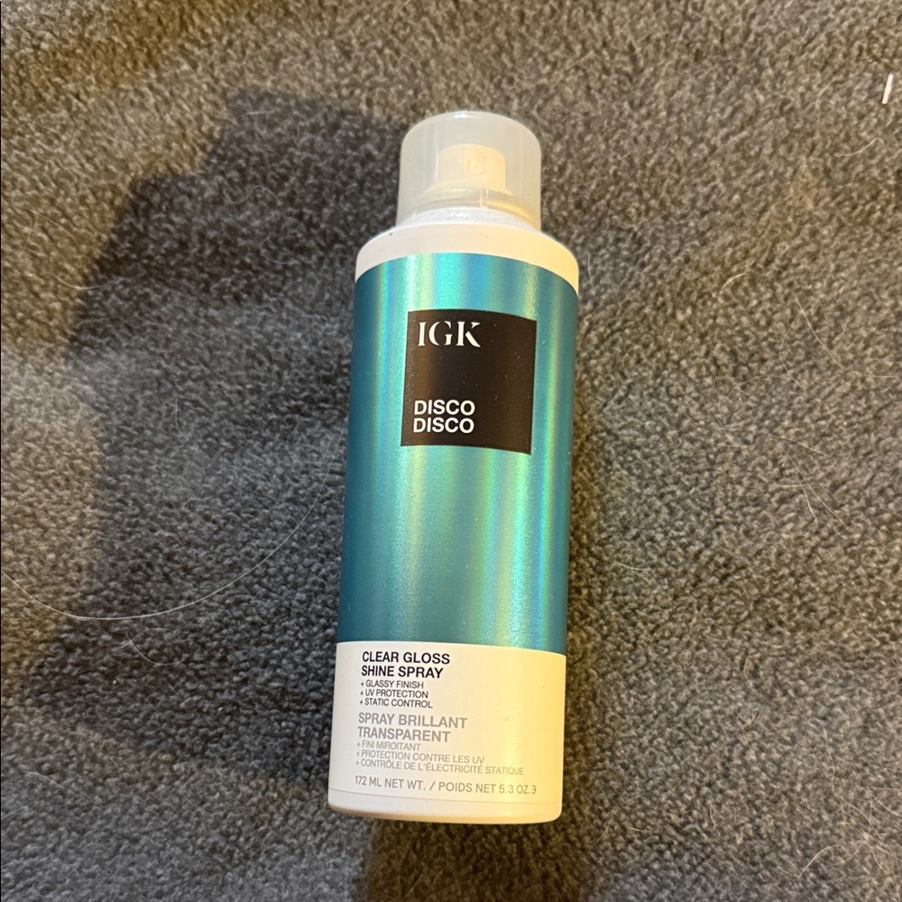 IGK Disco Disco Clear Gloss Shine Spray - Teal & White
